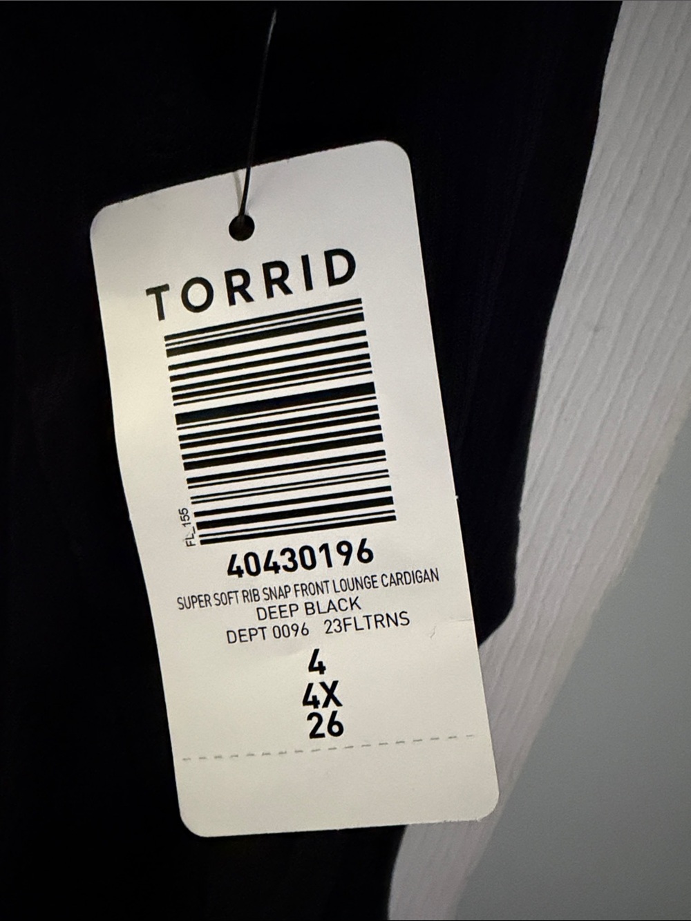 torrid Black Long Ribbed Button Cardigan - Picture 2 of 2
